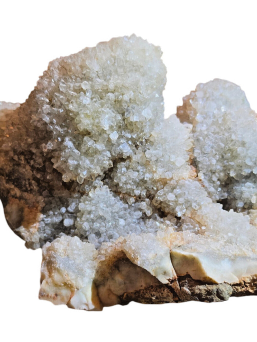 12LB Large Natural White Celestite Crystal Geode Quartz Cluster Mineral Specime